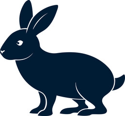 vector illustration of a rabbit, Bunny easter editable vector