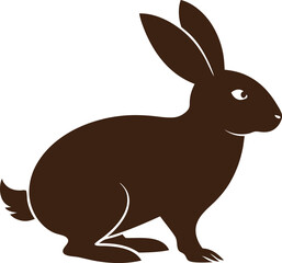 vector illustration of a bunny, Bunny easter editable  vector