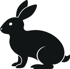vector illustration of a rabbit, Bunny easter editable vector