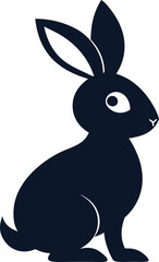 vector illustration of a rabbit, Bunny easter editable  vector