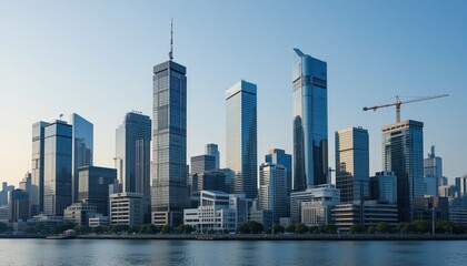 Fototapeta premium skyscrapers in dubai united states