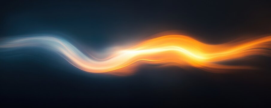 Dynamic abstract light waves in dark space