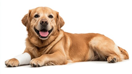 Veterinary care for injured dog animal clinic photo indoor close-up compassion and healing