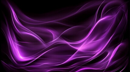 Purple abstract waves, dark background