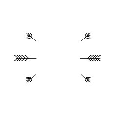 Fototapeta premium Black and White Minimalist Abstract Arrow Composition with an Artistic Aesthetic.