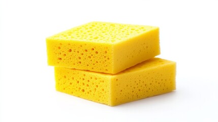 A dish cleaning sponge isolated on a white background