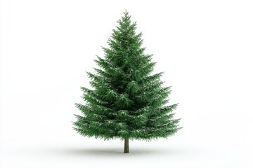 Fototapeta premium 3D Fir Pine Tree Isolated and White Background