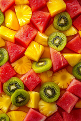 A close up of sliced fruit on a table