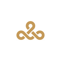 gold logo design with geometry