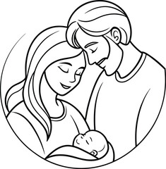 Holy Family, Newborn Baby, Parents, Love, Devotion, Faith, Hope, Christianity, Child, Blessed