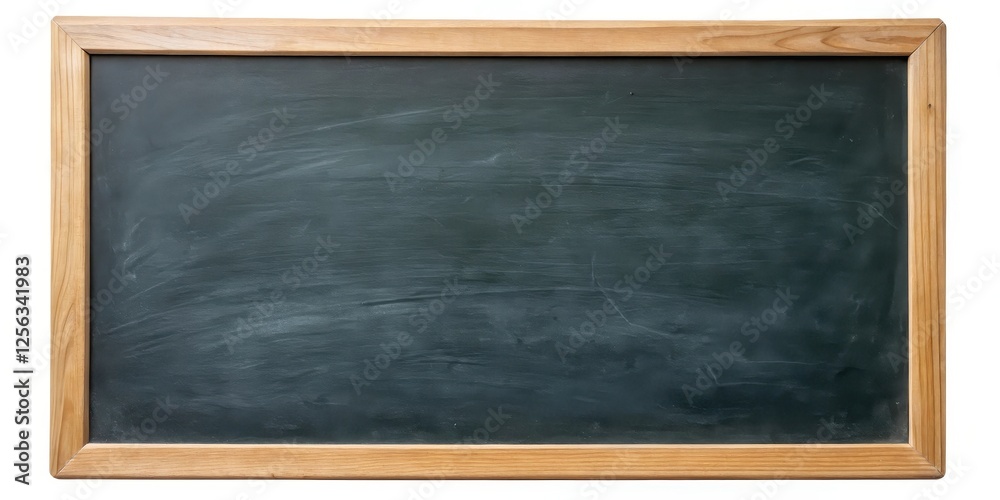 Poster Blank Chalkboard with Wooden Frame