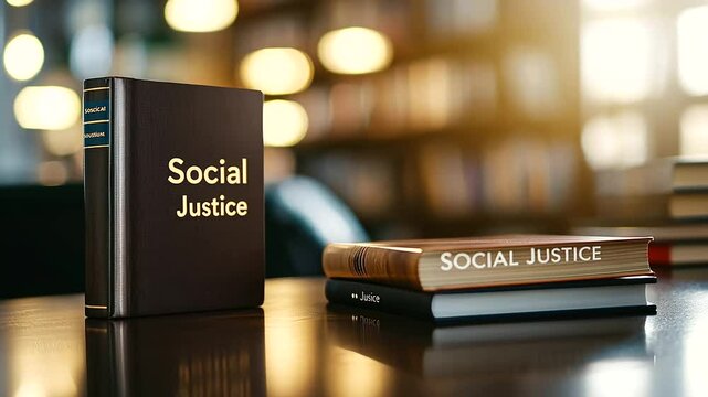 Social Justice Book Close-Up on Desk