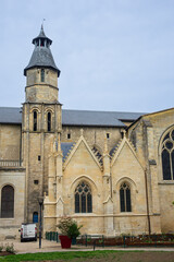 Basilica of Saint Severinus (Basilique Saint-Seurin de Bordeaux) is a church built dawn of XI century. Basilica has the shape of a robust Romanesque church in the basilical form. Bordeaux, France.