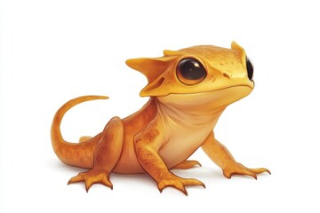 Newt isolated on white background