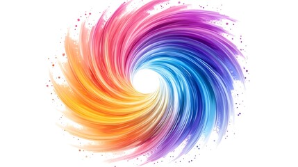 Vibrant Colorful Swirling Spiral Abstract Motion Design
