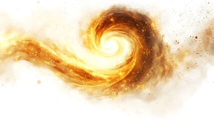 Obraz premium Fiery Cosmic Swirl Captivating Celestial Explosion of Energy and Light