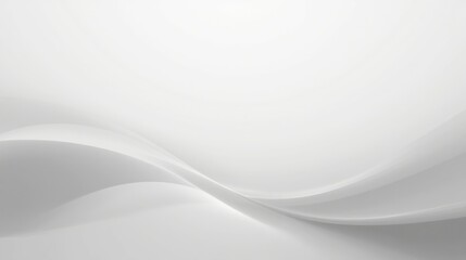 Smooth White Waves on Subtle Background for Modern Design Concepts
