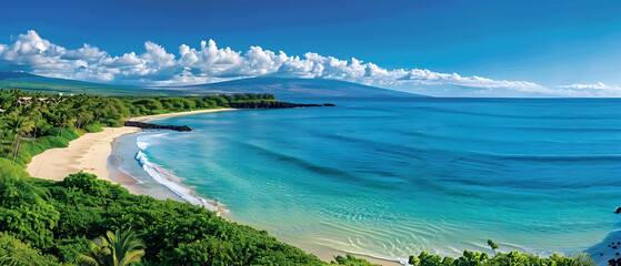 Maui Beach Paradise: Tropical Shore with Crystal Clear Waters