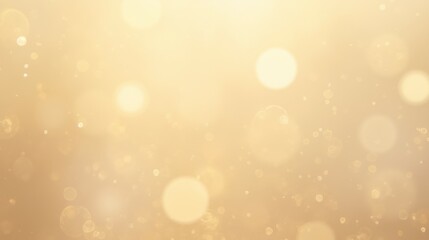 Elegant golden bokeh background with soft shimmering circles