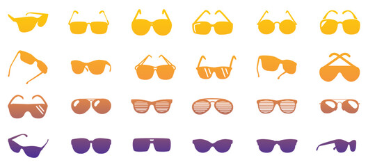Sunglasses icon collection