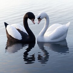 Fototapeta premium Lovers' Reflection