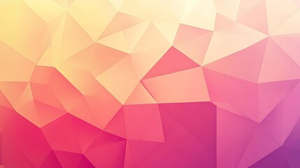 Naklejka premium Abstract Pink and Yellow Geometric Polygonal Background