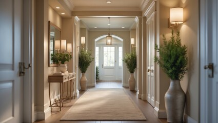 Bright, modern corridor