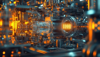 Intricate Machinery: A Futuristic Technological Marvel