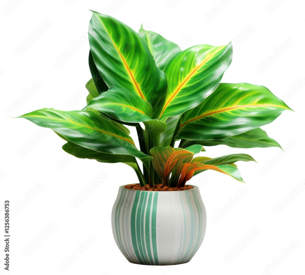 Poster PNG Tropical houseplant transparent background