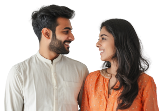 PNG Indian couple cheerful person adult.