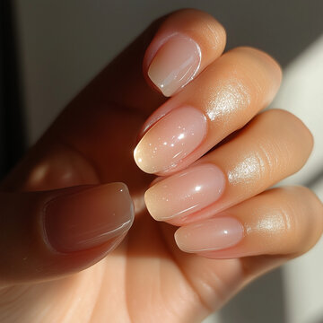 glazed jelly natural manicure russian almond squoval long builder gel lighting beautiful clean aesthetic nail pedicure spa nail care hand lighting swatches ombre french elegant chic girl clear builder