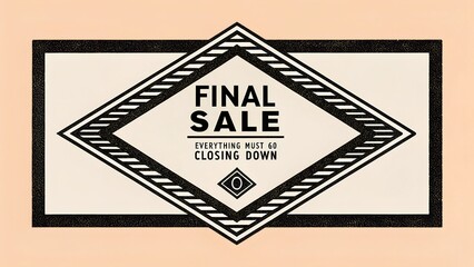 Obraz premium We are closing, everything must go. Sale, poster advertising, poster, business, business