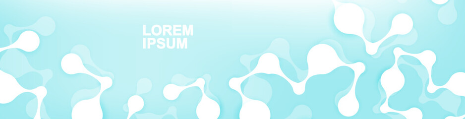 Molecular structure DNA, atom, neurons. Science concept for your design. Connected lines with dots. Medical, technology, chemistry, science background. Vector illustration