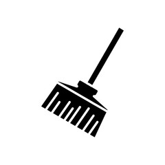 broom icon Simple thin line logo