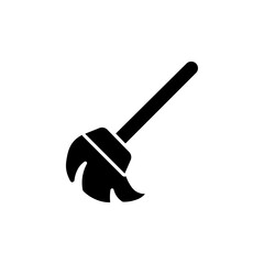 broom icon Simple thin line logo
