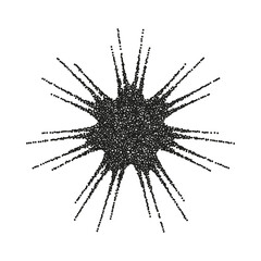 Obraz premium star sparkle grain outline y2k. vector illustration in trendy retro futuristic style isolated on white background.