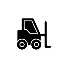 forklift icon Simple thin line logo