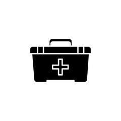 med kit icon Simple thin line logo