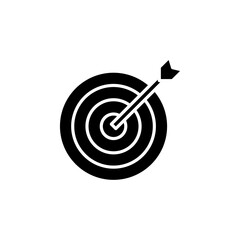 objective icon Simple thin line logo