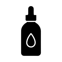 oil dropper icon Simple thin line logo