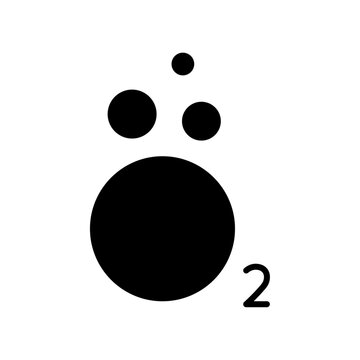 O2 icon Simple thin line logo