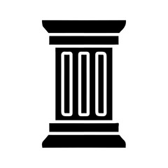pillar icon Simple thin line logo