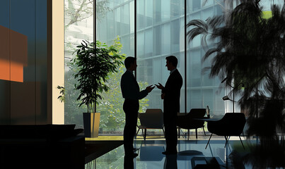 Experienced corporate mentor guiding an aspiring young professional, fostering career growth and strategic business insight.