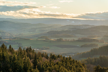 sunste over the mountains
