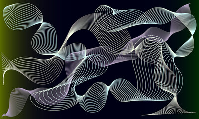 Abstract background with geometric wave lines. Illustration of original background.