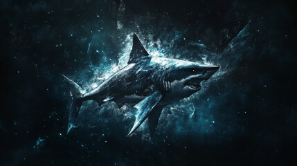 Vector logo hammerhead. Brand's logo in the form of a hammerhead shark