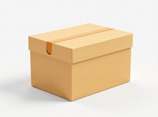 3D Cardboard Postal Box Mockups - Colorful & Detailed