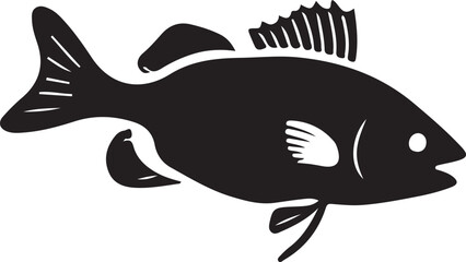 vector illustration of a fish