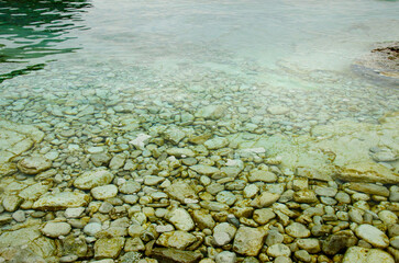 Tobermory, Ontario, Canada - August 9th 2015: Rocks in the Bruce Peninsula National Park