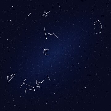 Celestial Canvas: A Starlit Night with Cosmic Wonders